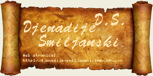 Đenadije Smiljanski vizit kartica